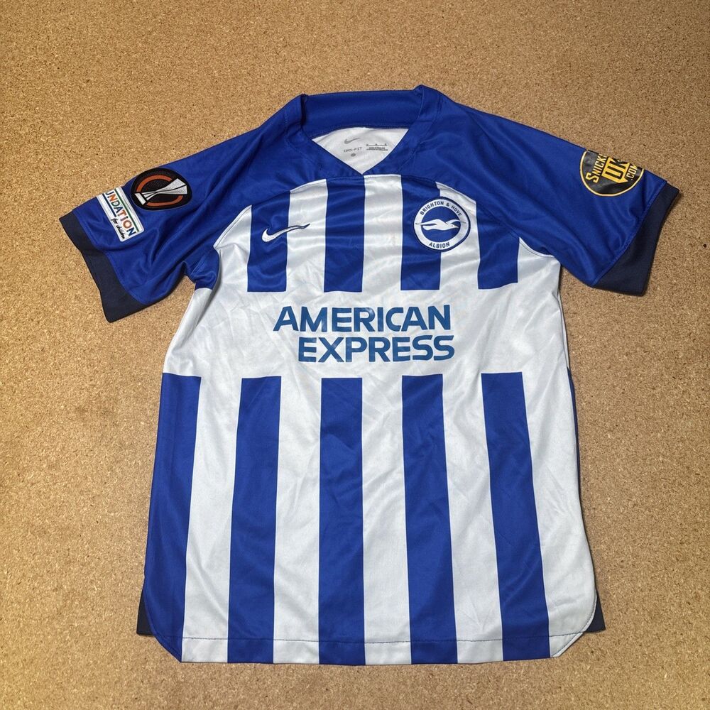 Brighton Hove Albion 2023/24 Home Jersey Nike M Europa League Patches I1